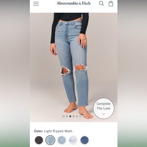 Abercrombie & Fitch The Mom High Rise jeans